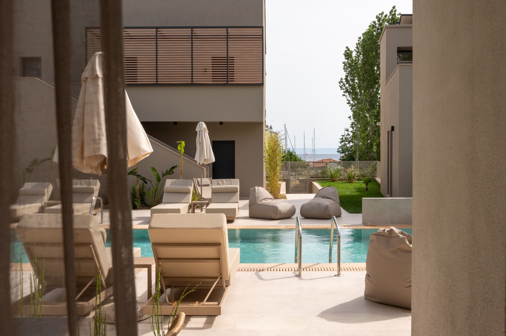 303 studio with pool view